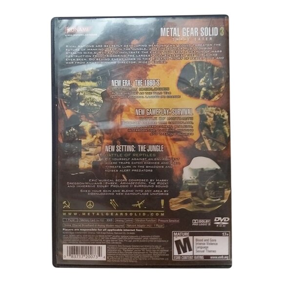 Metal Gear Solid 3 Snake Eater PS2 Case & Manual Only Complete Box No Disc - Picture 2 of 5